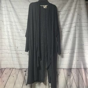 Anthropologie Saturday Sunday open front marled long cardigan size M/L